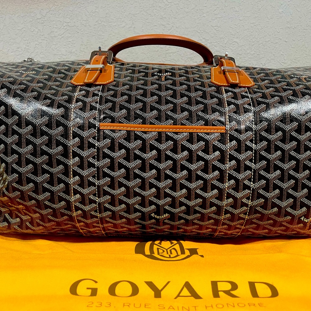 Goyard Boeing 55 duffle bag - black & tan